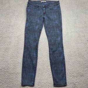 Rich & Skinny Jeans Womens 28 Blue Black Rockstar Skinny Leg Goth Academia Punk